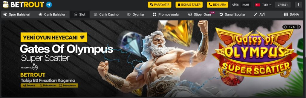 betrout slot oyunları